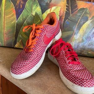 RED SNEAKERS AIR FORCE ONE